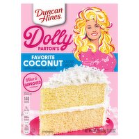 Duncan Hines Dolly Parton's Favorite Coconut Flavored Cake Mix, 18 oz, 18 Ounce