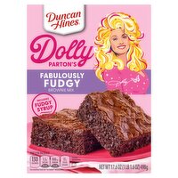 Duncan Hines Dolly Parton's Fabulously Fudgy Brownie Mix, 17.6 oz, 17.6 Ounce