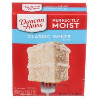 Duncan Hines Perfectly Moist Classic White Cake Mix, 15.25 oz, 15.25 Ounce