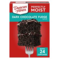 Duncan Hines Perfectly Moist Dark Chocolate Fudge Cake Mix, 15.25 oz