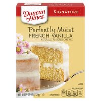 Duncan Hines Signature Perfectly Moist French Vanilla Cake Mix, 15.25 oz