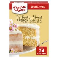 Duncan Hines Signature Perfectly Moist French Vanilla Cake Mix, 15.25 oz, 15.25 Ounce