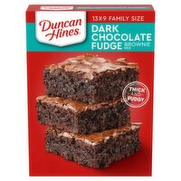 Duncan Hines Dark Chocolate Fudge Brownie Mix Family Size, 18.2 oz