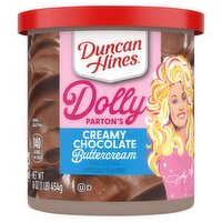 Duncan Hines Dolly Parton's Creamy Chocolate Buttercream Frosting, 16 oz, 16 Ounce