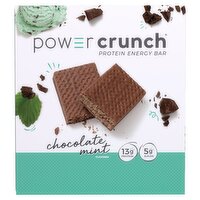 Power Crunch Chocolate Mint Protein Energy Bar, 1.4 oz, 12 count