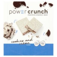 Power Crunch Cookies and Créme Flavored Protein Energy Bar, 1.4 oz, 12 count