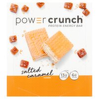 Power Crunch Salted Caramel Flavored Protein Energy Bar, 1.4 oz, 12 count