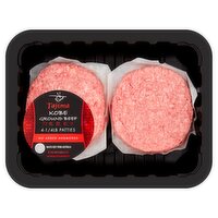 Tajima Kobe Ground Beef Patties, 1 lb, 4 count