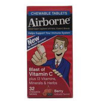 Airborne Berry Chewable Tablets Blast of Vitamin C, 32 each
