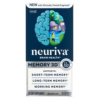 Schiff Neuriva Brain Health Memory 3D  Dietary Supplement, 30 count