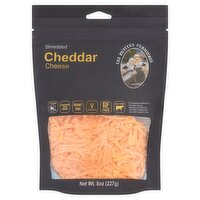 Les Petites Fermieres Shredded Cheddar Cheese, 8 oz