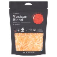 Natural & Kosher Shredded Mexican Blend Monterey Jack, Cheddar & Asadero Cheese, 8 oz