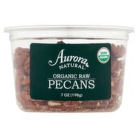 Aurora Natural Organic Raw Pecans, 7 oz