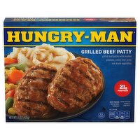 Hungry-Man Grilled Beef Patty, 15 oz, 425 Gram