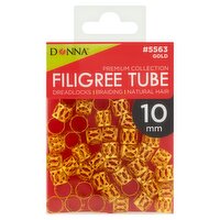 Donna #5563 Gold 10 mm Premium Collection Filigree Tube