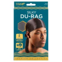 Titan Premium Collection #6012 Black Silky Du-Rag