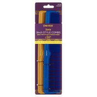 Donna Textu Care Premium Collection #7761 Assort 9Inch Style Comb, 2 count