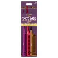 Donna Premium Collection #7763 Assort Tail Combs, 3 count