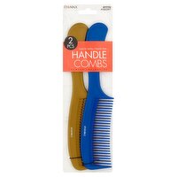 Donna Premium Collection Handle Combs, 2 count