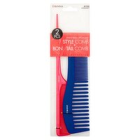 Donna #7781 Assort Style Comb + Bon Tail Comb, 2 count