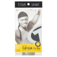 Titan Sport Item #622 Black Satin Flat-Seam Du-Rag