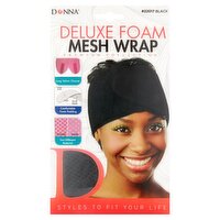 Donna Premium Collection #22017 Black Deluxe Foam Mesh Wrap