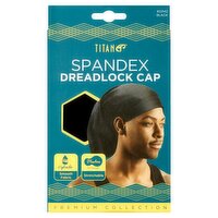 Titan #22142 Black Spandex Dreadlock Cap