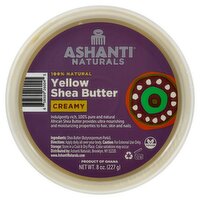 Ashanti Naturals Creamy Yellow Shea Butter, 8 oz