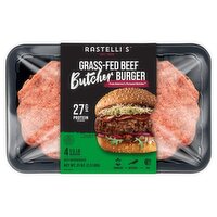 Rastelli's Grass-Fed Beef Butcher Burger, 1/3 lb, 4 count