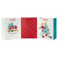 Hallmark Holiday Gift Bags, 3 Each