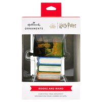 Hallmark Wizarding World Harry Potter Books and Wand Christmas Tree Ornament, 1 Each