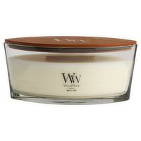 WoodWick White Teak Candle, 16 oz