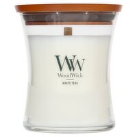 Woodwick White Teak Candle, 9.7 oz