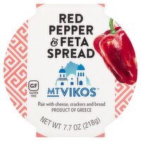 MT VIKOS Red Pepper & Feta Spread, 7.7 oz