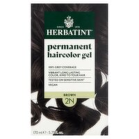 Herbatint 2N Brown Permanent Haircolor Gel, up to 2 applications