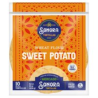 Sonora Mercado Wheat Flour Sweet Potato Tortillas, 10 count, 15 oz