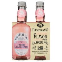 Fentimans Traditional Rose Lemonade Botanical Beverage, 37.2 fl oz, 4 count