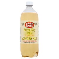 Foxon Park Extra Dry Pale Ginger Ale Naturally Flavored Soda, 1 liter