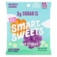 Smart Sweets Sour Flowers Gummy Plant-Based Candy Limited Edition, 1.8 oz