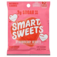 Smart Sweets Strawberry Hearts Plant-Based Candy, 1.8 oz