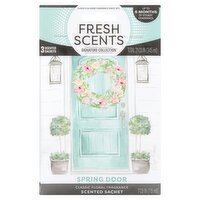 Fresh Scents Signature Collection Spring Door Scented Sachet, 3 Count