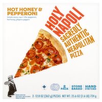 Holy Napoli Hot Honey & Pepperoni Sacredly Authentic Neapolitan Pizza, 12.8 oz, 2 count