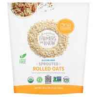 One Degree Organic Foods Sprouted Rolled Oats, 45 oz, 45 Ounce