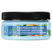 Hempz Triple Moisture Fresh Citrus Herbal Body Butter, 8 oz