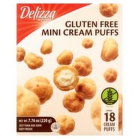 Delizza Gluten Free Mini Cream Puffs, 18 count, 7.76 oz