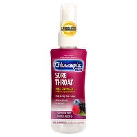 Chloraseptic Max Strength Wild Berries Sore Throat Spray, Ages 3+, 4 fl oz