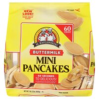 De Wafelbakkers Buttermilk Mini Pancakes, 60 count, 1 lb 5.2 oz, 1.33 Pound