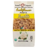 Brad's Organic Brown Rice & Cauliflower Fusilli Pasta, 12 oz