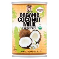 Brad's Organic Light Unsweetened Organic Coconut Milk, 13.5 fl oz