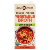 Brad's Organic Fat Free Low Sodium Vegetable Broth, 32 fl oz